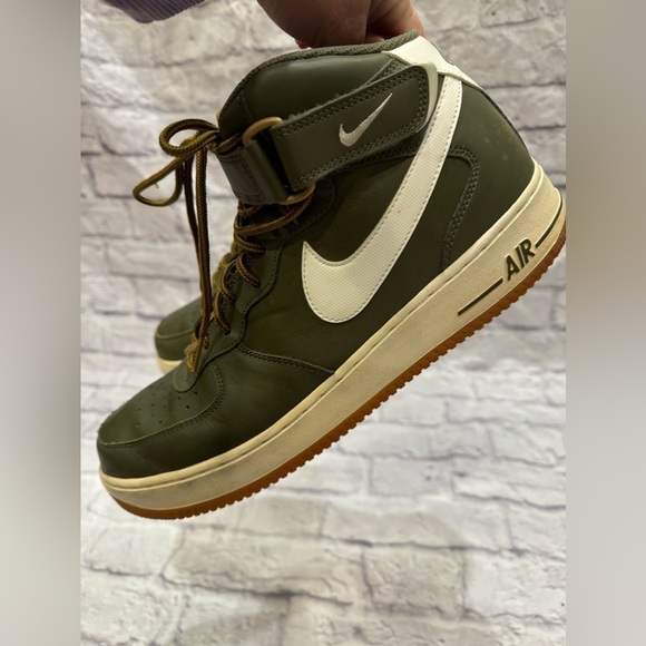 Nike Other - Nike Air Force 1 Mid '07 Medium Olive Green Men’s Size 13 Near Vintage Status